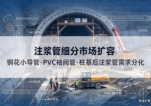 赫山注浆管细分市场扩容，隧道钢花小导管、PVC 袖阀管、桩基后注浆管需求分化